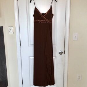 Vintage Dusk Collection Sheila Yen Beaded Formal Gown SZ 10